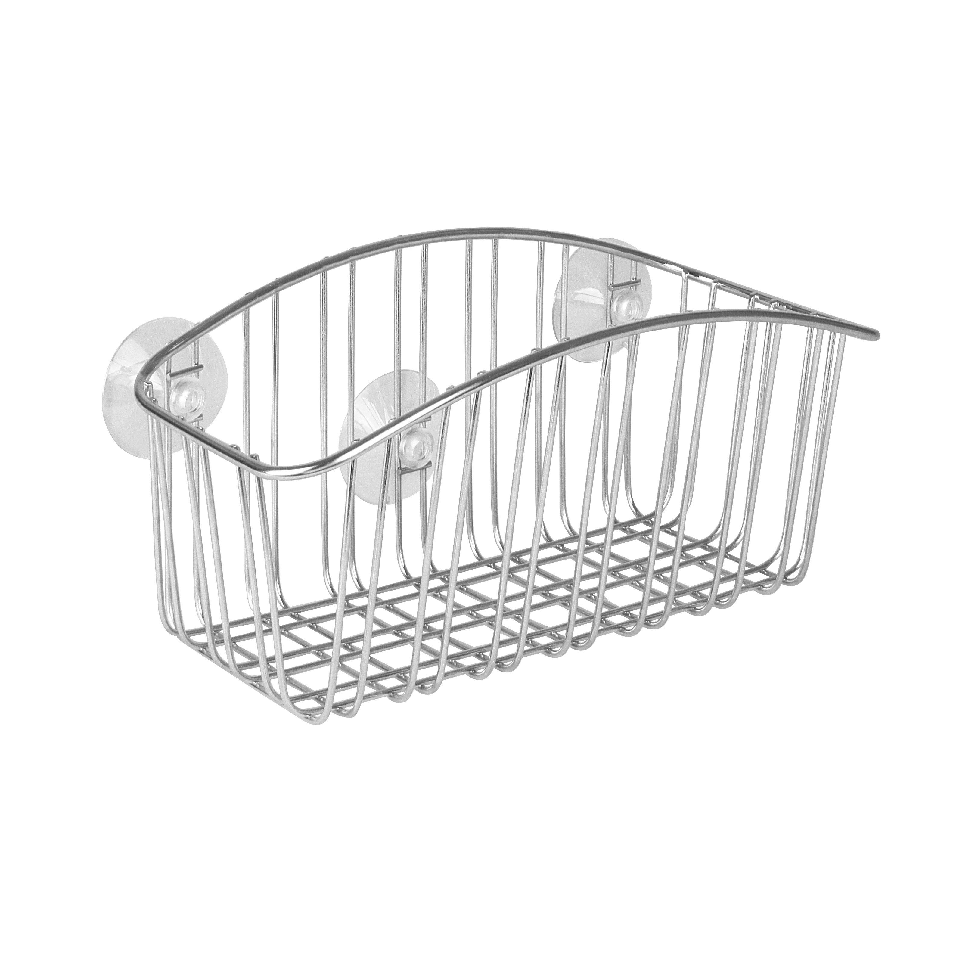 Rebrilliant Ledbetter Suction Stainless Steel Shower Basket & Reviews
