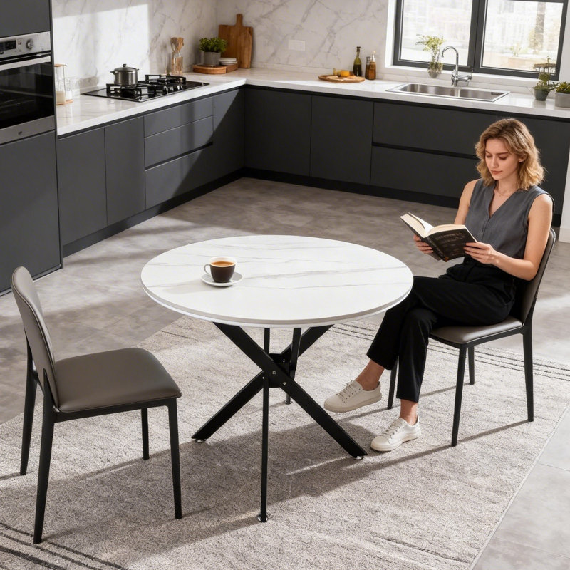 Table de salle à manger 35,5 po, Blanc