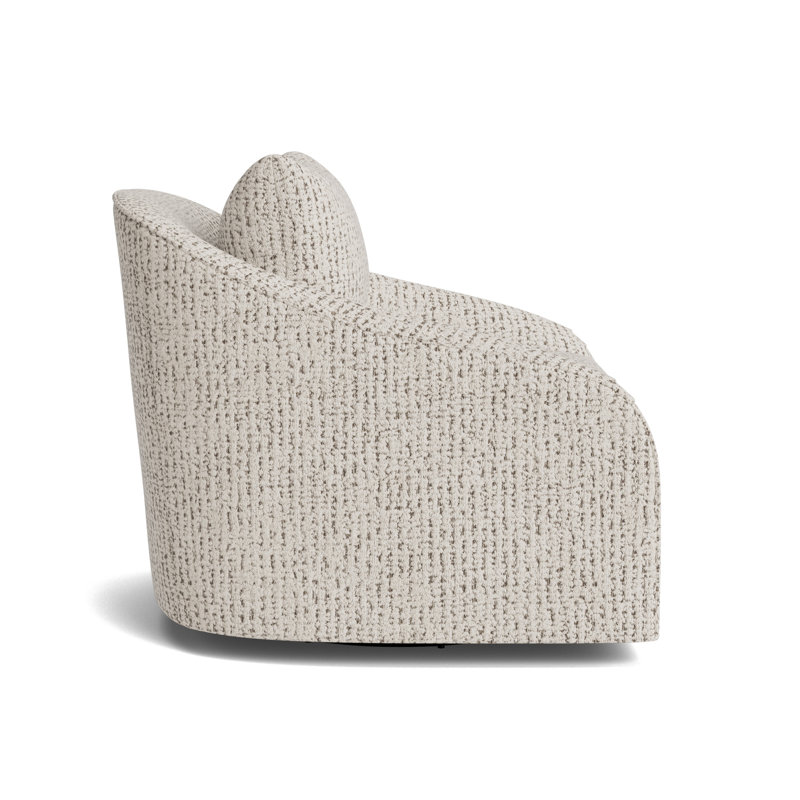 Laurel Swivel Chair, Marshmallow - Toast