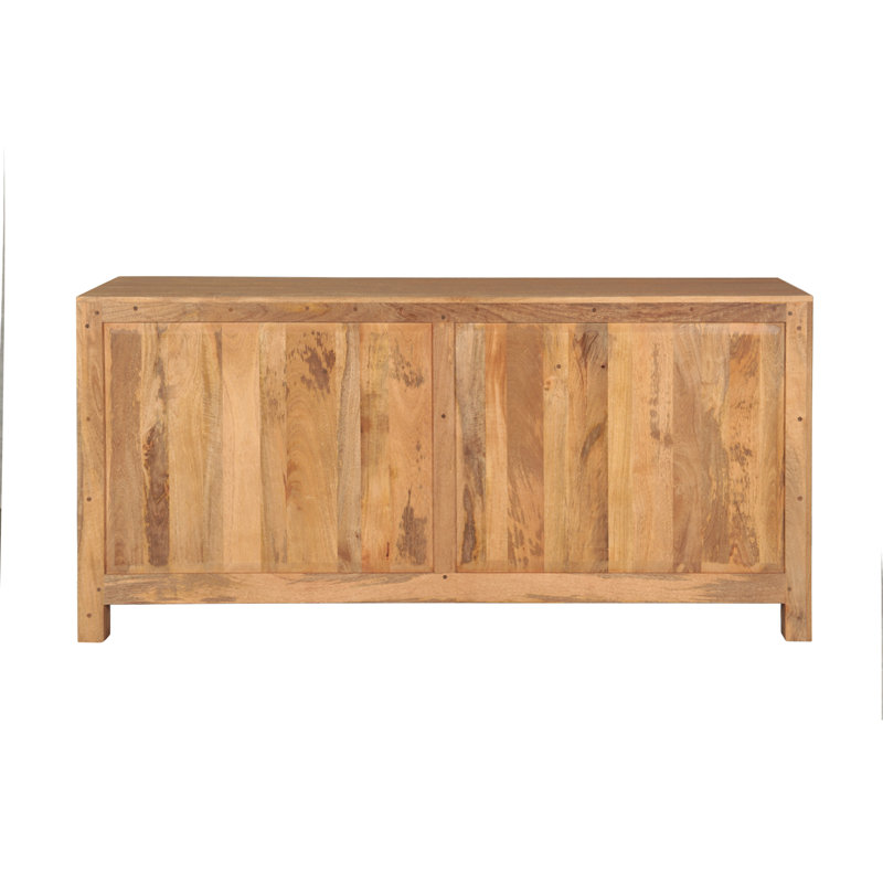 Haveli 71" Dresser with Plinth Base in Vintage Brown, Brown