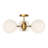 Nouveau Glass Semi Flush Mount-66310875