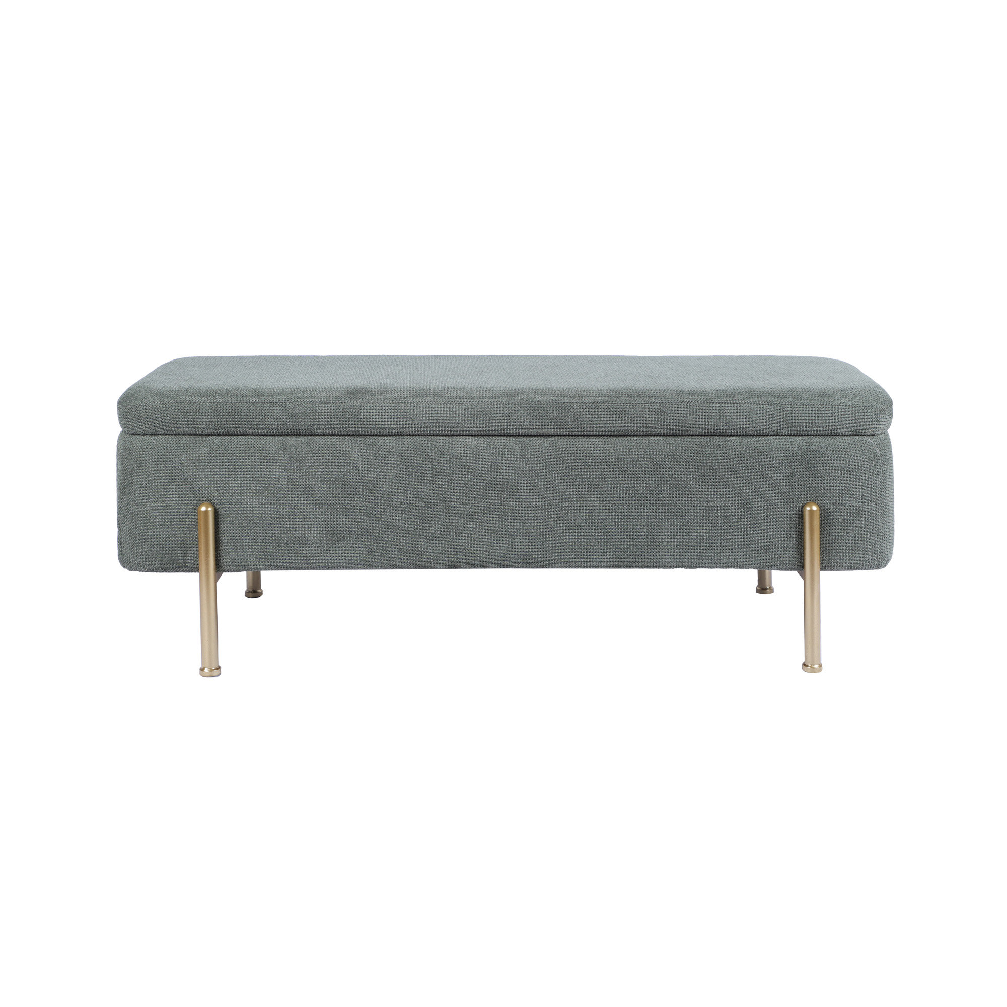 Everly Quinn Upholstered Storage Bench Rectangular Ottoman Entryway ...