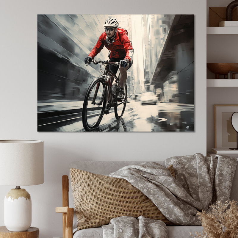 Pédale de bicyclette Power II - imprimé, H 24 po x l 32 po x P 1 po, Toile tendue