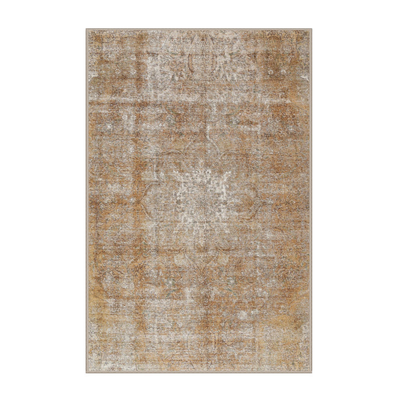 Tapis oriental en laine brun moyen, Rectangle 8 pi x 10 pi