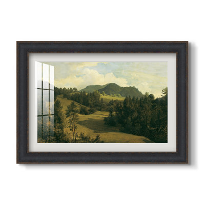 Paysage près de Miesenbach, vers 1830 - Friedrich Gauermann - Estampe encadrée sur mesure