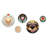 Contemporary Pastel Gold Radiating Heart V - Romantic Abstract Metal Wall Décor