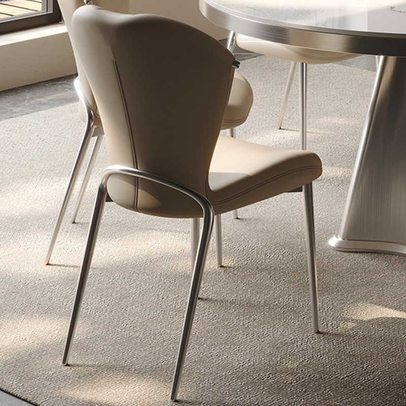 Modern Simple Large Rock Slab Dining Table Set