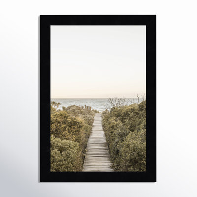 Boardwalk by Shot by Clint Wood Framed Wall Art Print