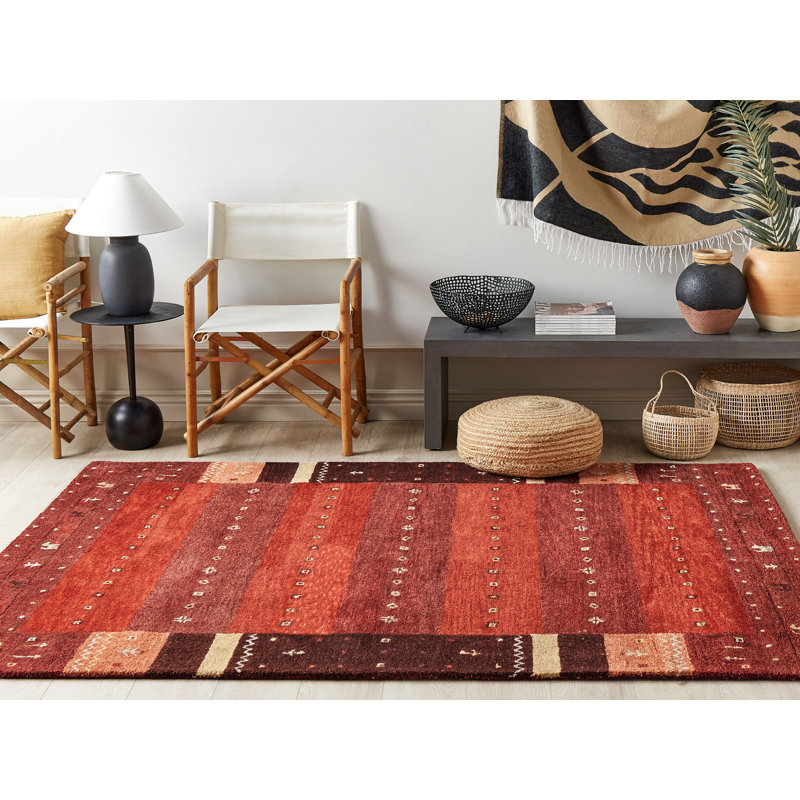 Huchinson Geometric Wool Hand Woven Area Rug, Rectangle 160 x 230cm