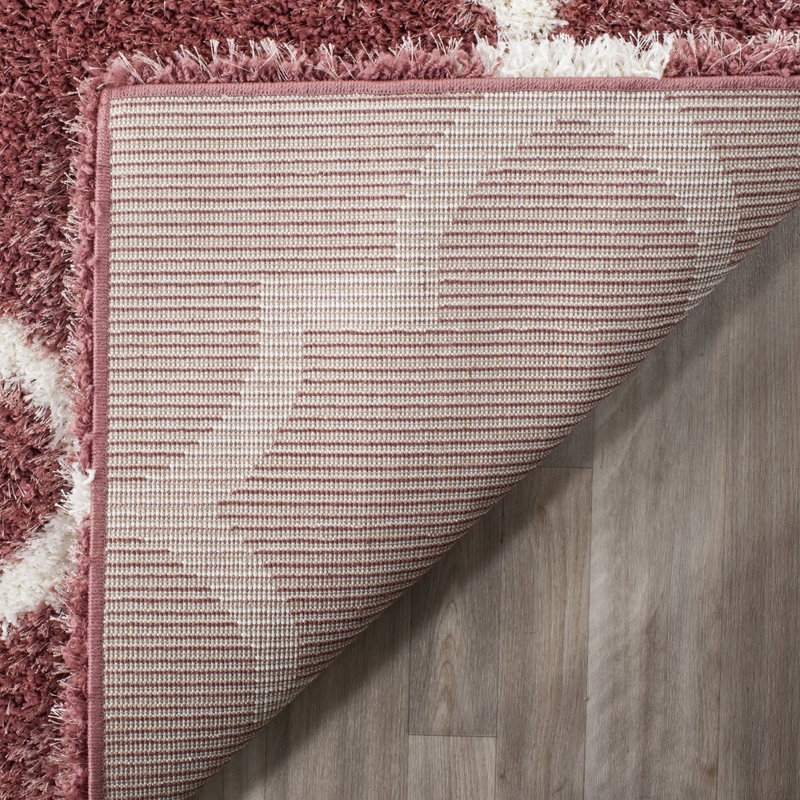 Bertl Sgm-Montreal Shag Performance Geometric Rug, Rectangle 5'3" x 7'6"