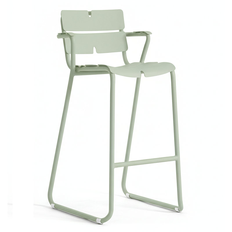 Tabouret de bar 31,13 po Corail, Vert pastel