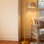 Lampe sur pied avec abat-jour en rotin Boho