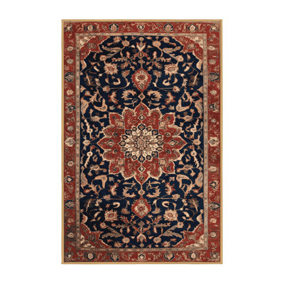 Machine Washable Persian Brown Area Rug