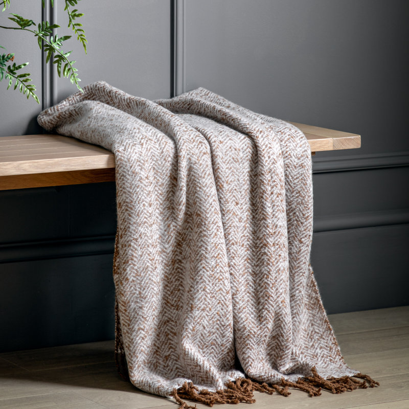 Brooksville Throw Blanket, Tan