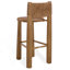 Romona Rattan Weaving Round Outdoor Barstool