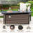 Bohde Rectangle Powder Coated Steel Propane Smokeless Fire Pit Table with Hidden Fuel Tank
