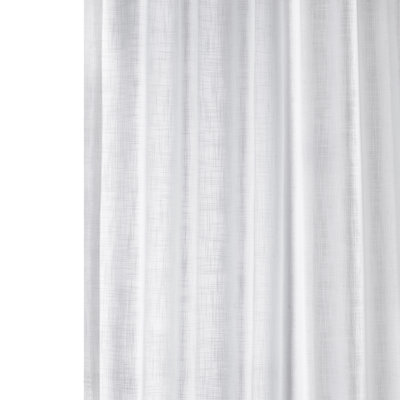 Clem Heavy Faux Linen Light Filtering Curtains For Bedroom & Living Room Curtains - Single Panel Drapes