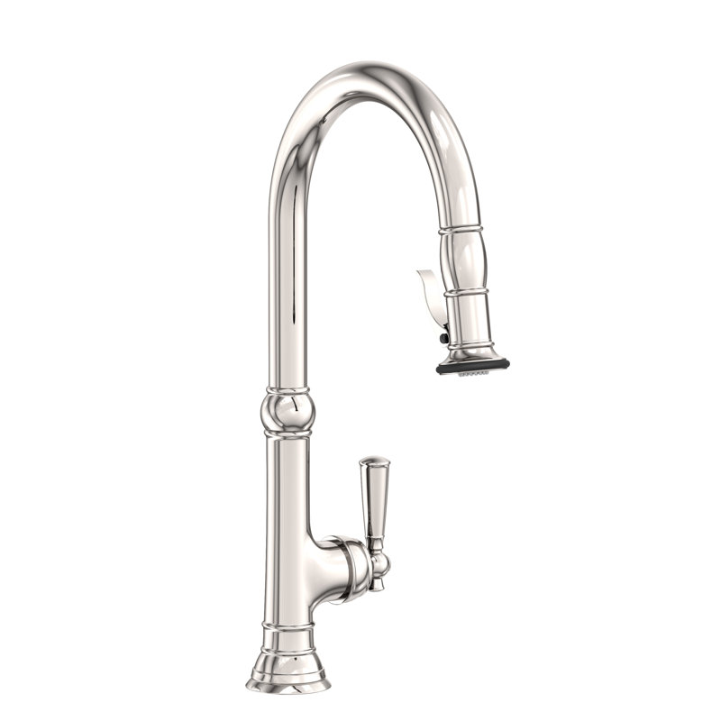 Pull-Down Kitchen Faucet - Trigger Spray, Polished Nickel