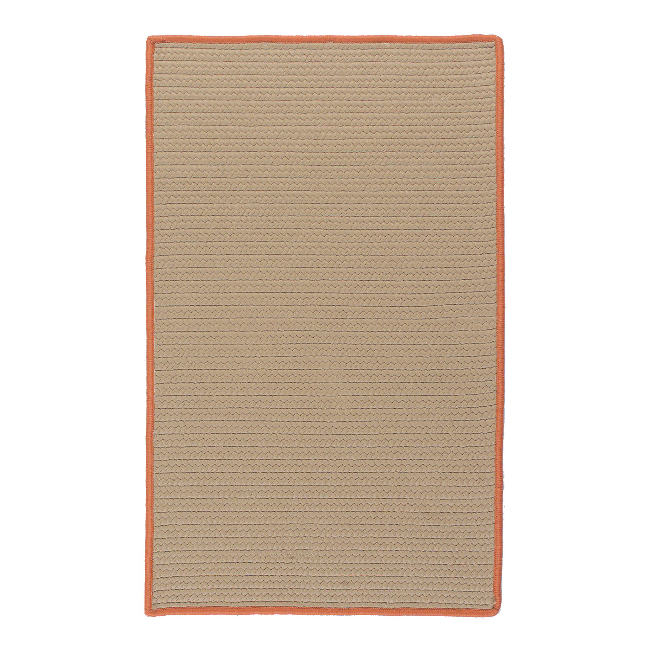 Bayou Breeze Naes Braided Beige/Orange Rug - Wayfair Canada