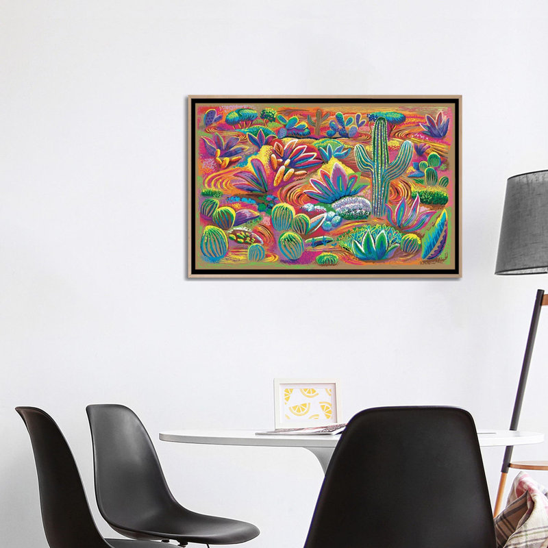 Desierto Viviente - reproduction d'art murale - toile encadrée, H 26 po x l 40 po, Reproduction encadrée sans passe-partout