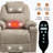 Up To 350 Lbs Chenille Power Lift Recliner Chair, Heavy Duty Motion Mechanism With 8-point Vibration Massage And Lumbar Heating, Usb And Type-c Ports, Stainless Steel Cup Holders-1330169700