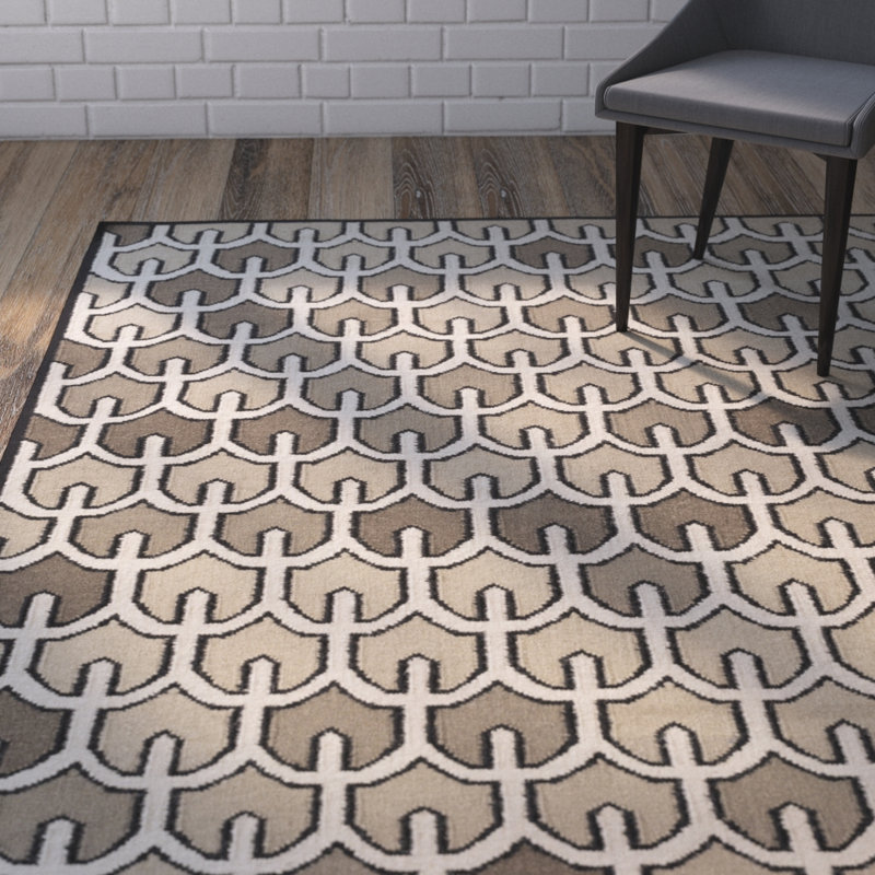 Criss Wool Geometric Indoor Rug, Rectangle 8' x 11'