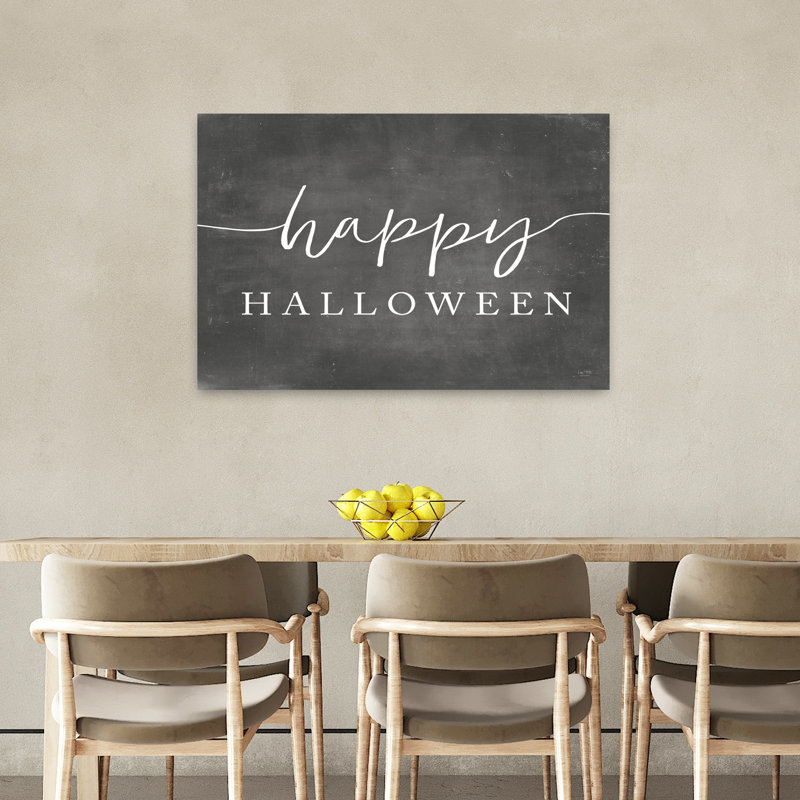 Joyeux Halloween, art contemporain abstrait, H 36 po x l 24 po