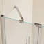 Portes de douche de baignoire 43 po x 58 po: verre trempé de 6 mm, alliage d'aluminium, nickel brossé, fabrication haute performance-117993712