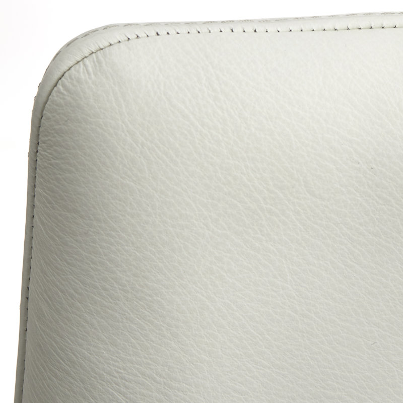 Ross Leather Parsons Chair (Set of 2), Off-White
