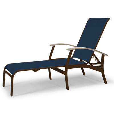 Askar Outdoor Rust-Resistant Metal Chaise Lounge