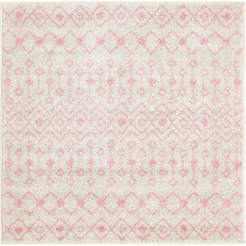 Abstract Indoor Rug, Square 4'