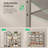8 Tier Metal Shoe Rack, with Adjustable Flat or Angled Shelves, Set of 2, 4-Tier Stackable Shelf-1255458643