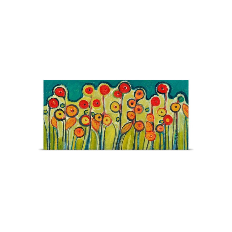 Nolani nouvelle croissance en fleurs - impression, H 30 po x l 60 po x P 1,5 po, Toile