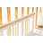 Modern Double Bedstead, White & Oak, 47.2 x 38.6 x 78.7 inches | 100% Lacquer Painted MDF, Scandinavian Design | Stylish and Durable for a Contemporary Bedroom, Easy Assembly, Solid Color Elegance-750375595