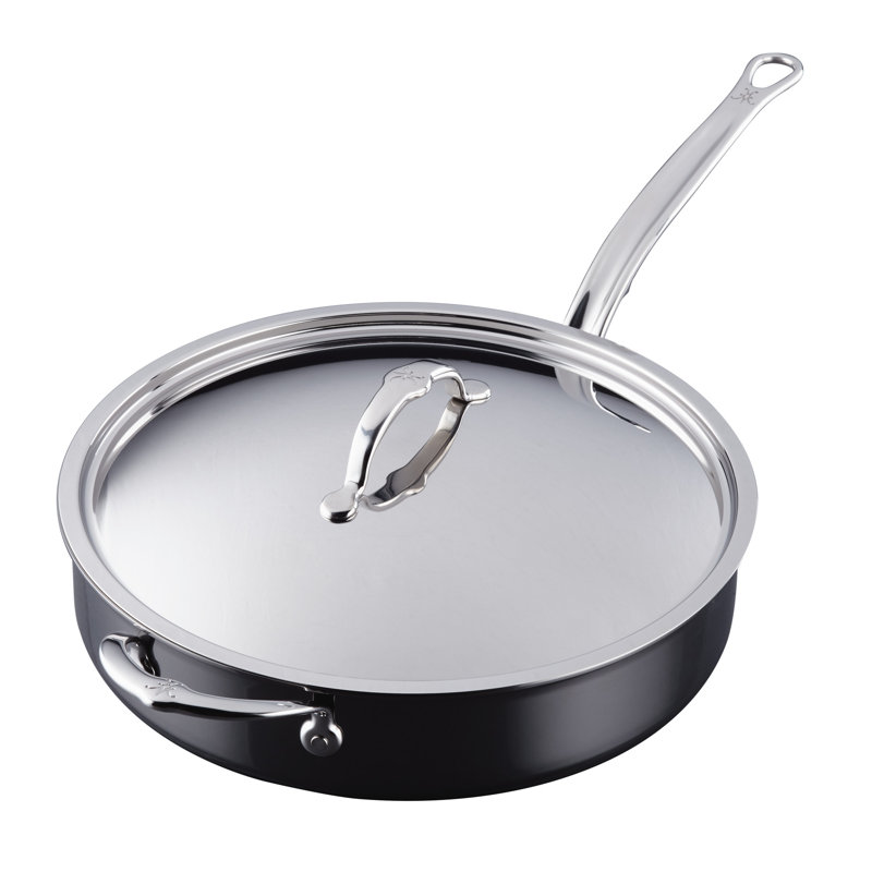 Hestan NanoBond Covered Saute' w/ Helper Handle, 5 qt.