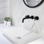 Robinet de salle de bain mural avec bonde-49011120-49028502