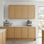 Armoire murale 24 po en chêne blanc avec tablettes réglables, armoire de rangement à double porte, armoire de rangement moderne pour systèmes de cuisine modulaires