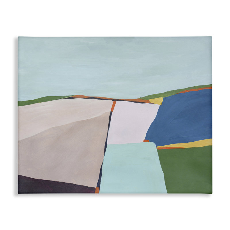 Art abstrait sur toile Composition de la terre abstraite, design par Bronwyn Baker, H 24 po x l 30 po