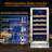 Single Zone 15'' 30 Bottle Wine Refrigerator With Reversible Door