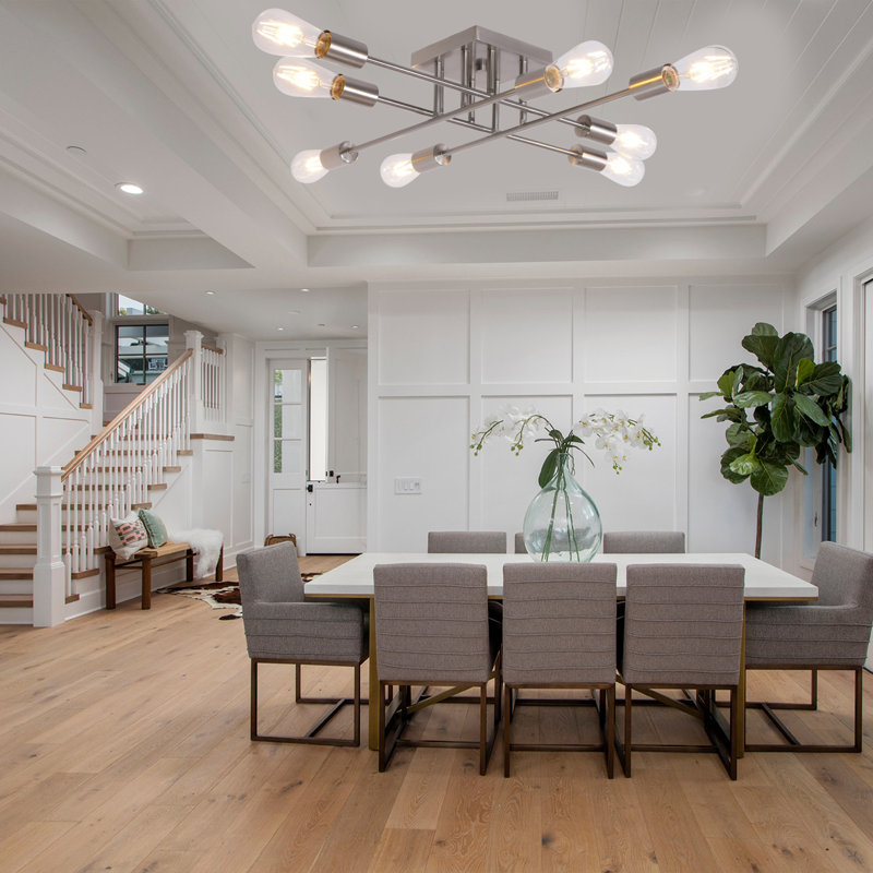 Chaviano Semi Flush Mount, Brushed Nickel