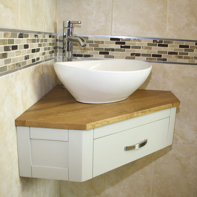 Giovani 550mm Single Bathroom Vanity with Vessel Ceramic Basin, Grey