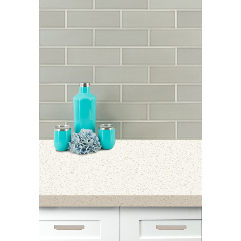 Subway 3 in. x 6 in. Glossy Ceramic Wall Tile, Featherstone