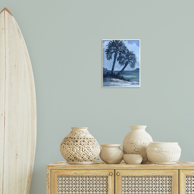Impressions de palmiers, art mural sur bois par Paul Brent