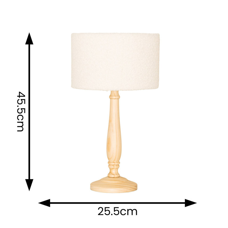 Anusca Table Lamp, Natural