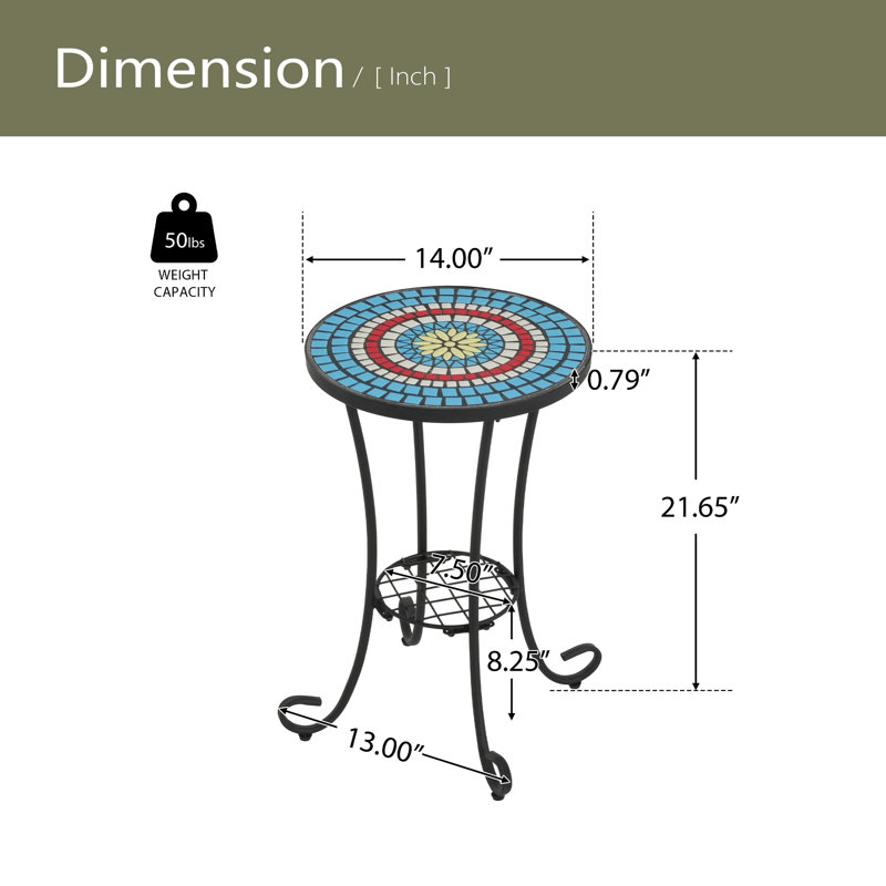 Table d'appoint de patio