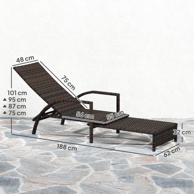 62cm Long Single Chaise