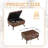 Mid-Century Modern Square Coffee Table Storage Bench, Assembled, Suitable For Living Room, Entryway And Family Room, Used As A Coffee Table, Stirrups, Shoe Bench-2069923222
