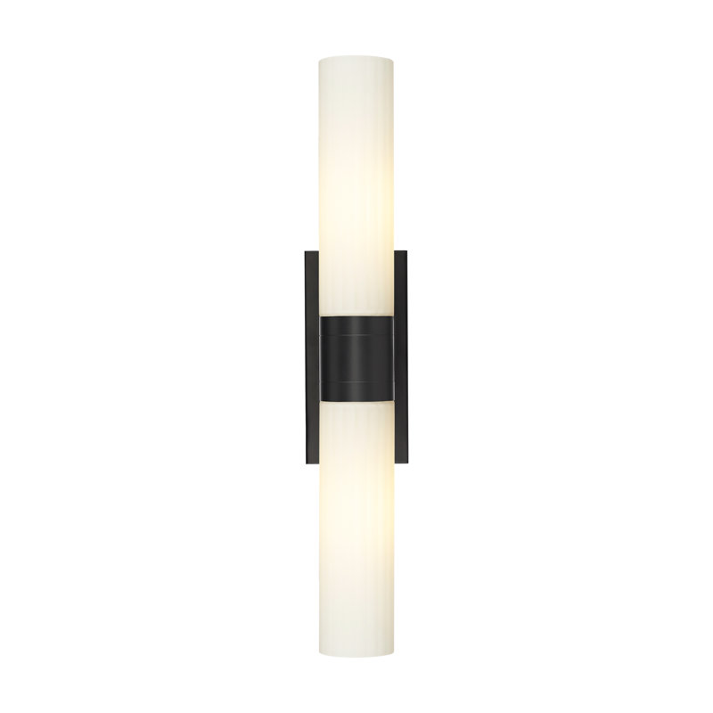 Mahlik 2 - Light Dimmable Vanity Light, White, Matte Black