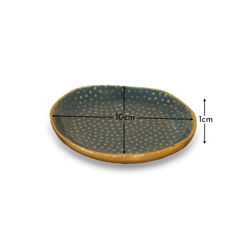 Maquoketa Metal Decorative Plate, Teal
