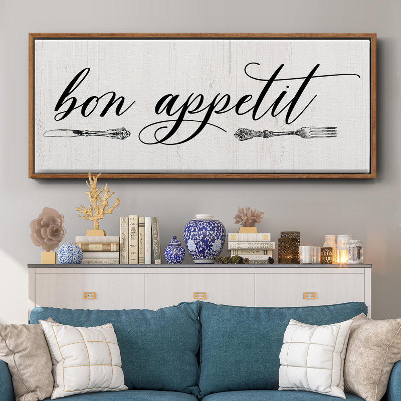 Bon Appetit- Framed Canvas